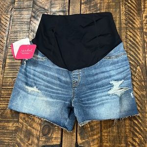 Isabel Maternity by Ingrid & Isabel Blue Jean Shorts